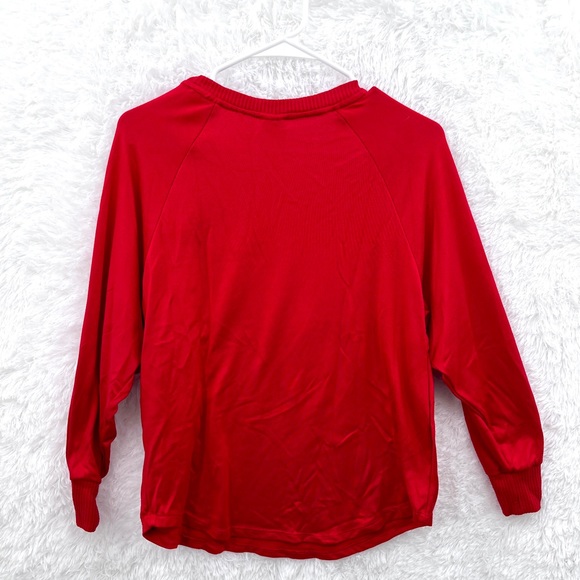 Secret Treasures Pajama Top "Tis' the Season" Red White Christmas Size S 4-6 - Picture 4 of 8